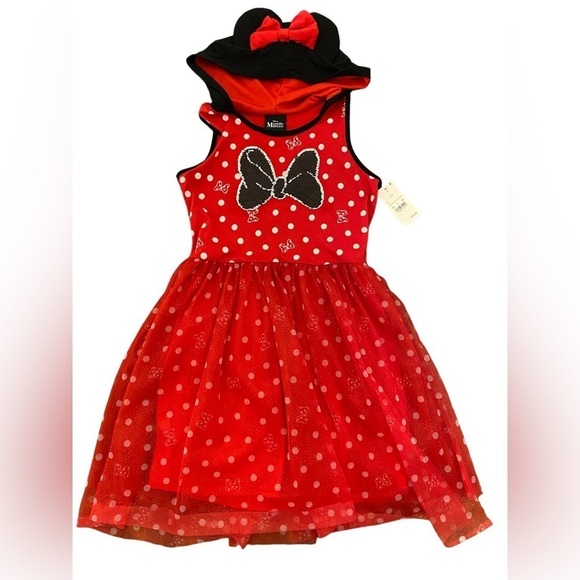 Disney Minnie Mouse Dress Sz L 10/12 NWT - Picture 1 of 3